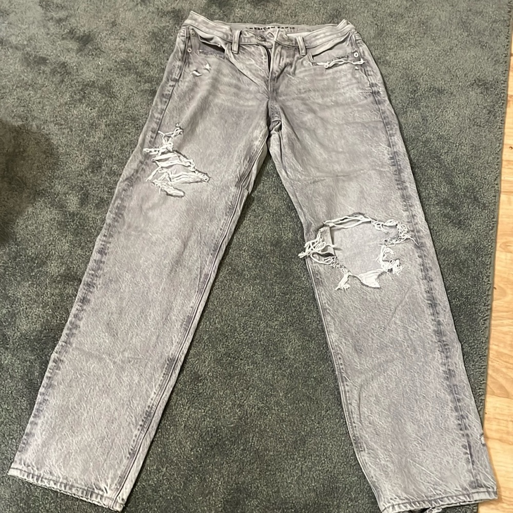 Gray jeans